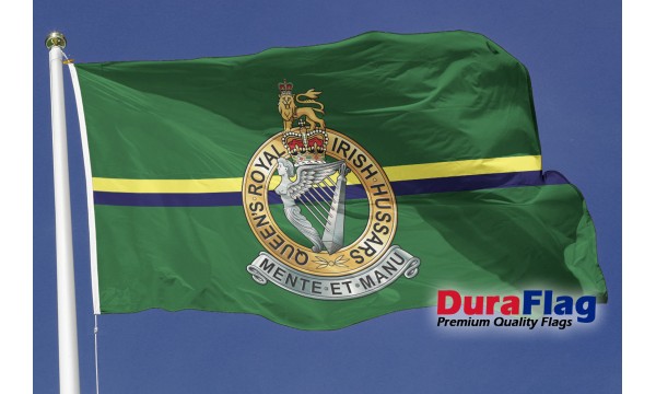 DuraFlag® Queen's Royal Irish Hussars Premium Quality Flag